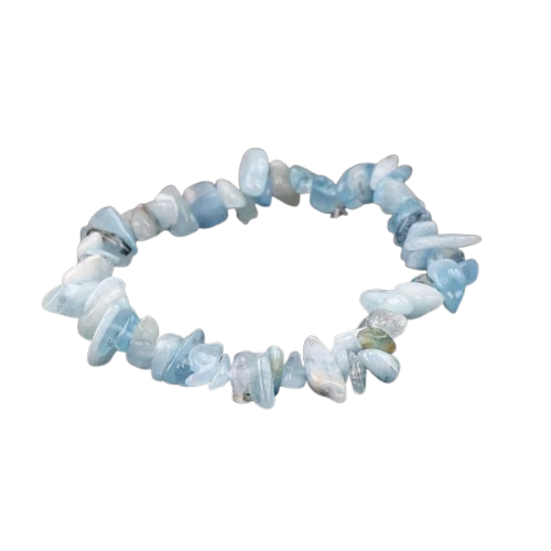 bracelet aigue marine naturel